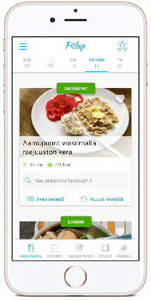 Fitlap menu mobile